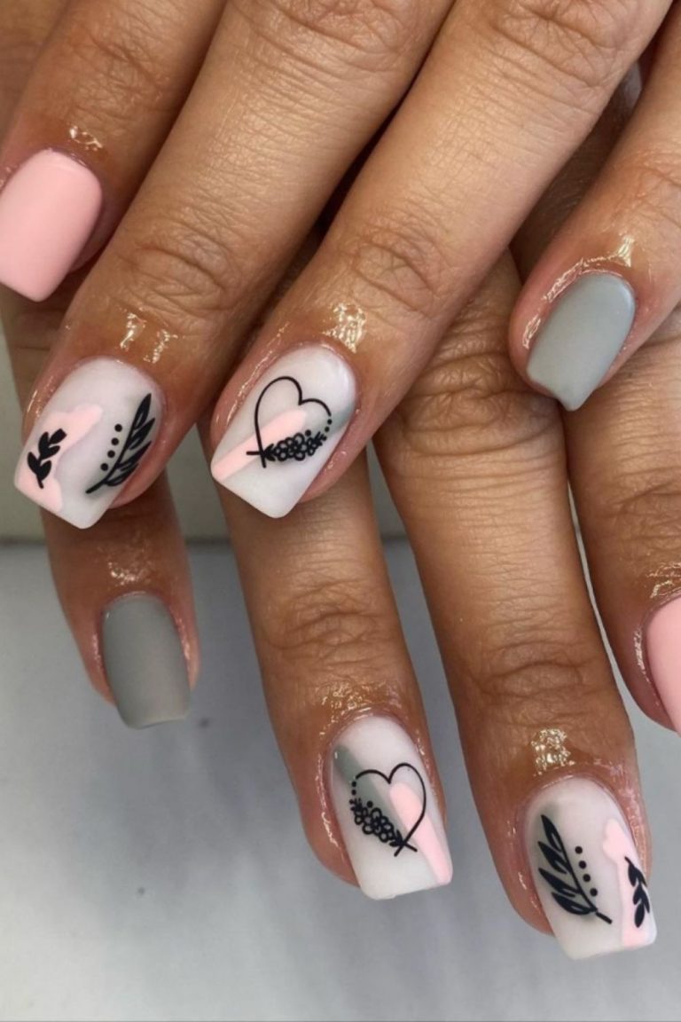54 Beautiful And Creative Short Nail Designs For Summer Nails Art In 2021
