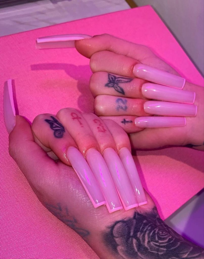 Luxury French Tip Coffin Nails You Ll Flip For Page Of Lily Fashion Style