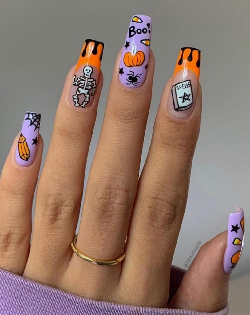 40 Cool Halloween Nails Design That Will Blow Your Mind