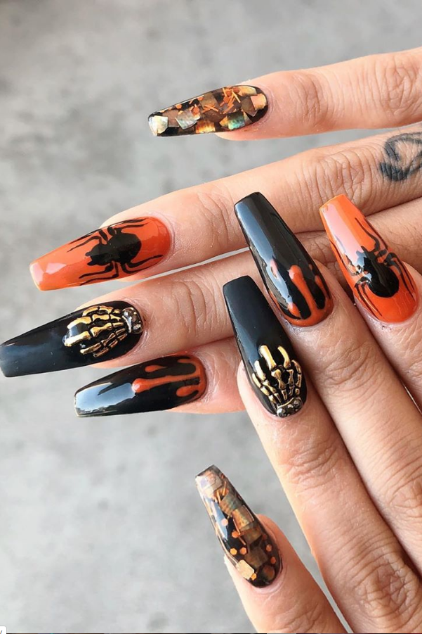 29 Beautiful Acrylic Coffin Nails Design Ideas For Fall - Lily Fashion ...