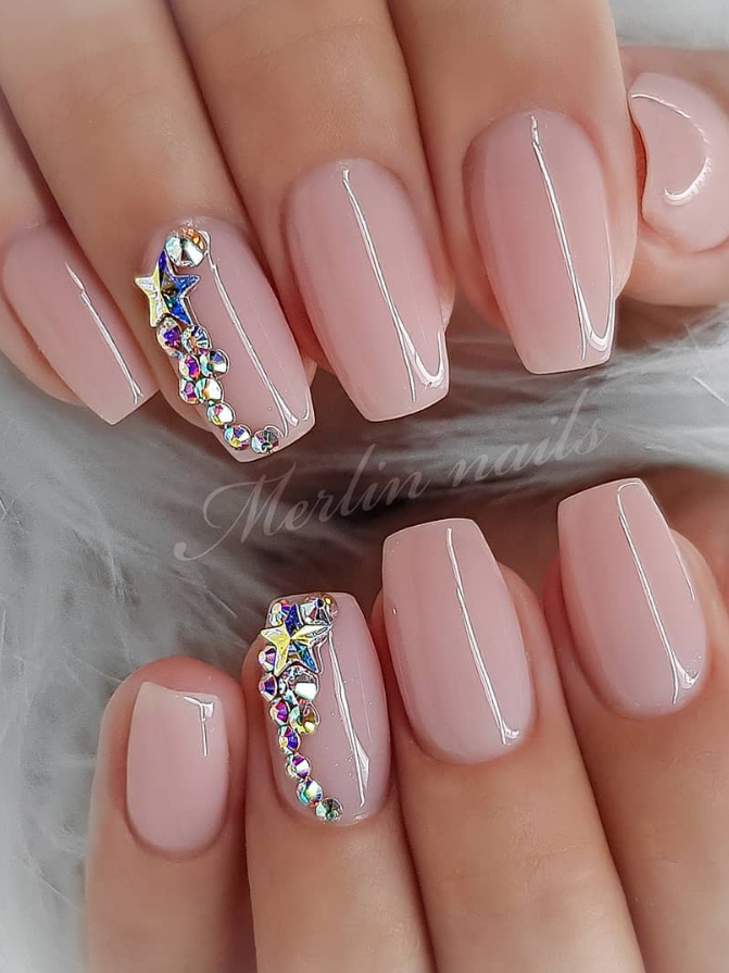 50 Beautiful Square Nails - Page 25 of 50 - Lily Fashion Style