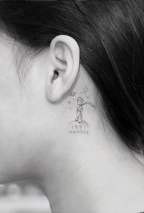 38 Pretty Behind the Ear Tattoos That Will Please You - Page 38 of 38