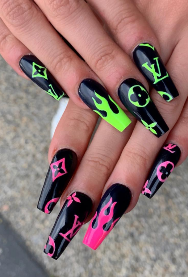 61 Awesome Coffin Nail Designs You’ll Flip For - Page 47 of 61 - Lily