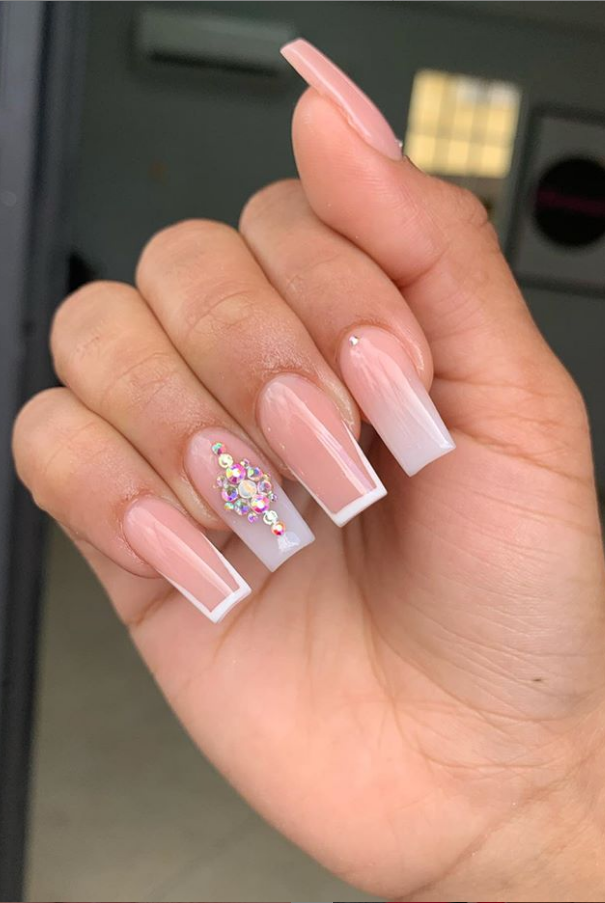 80+ Trendy White Acrylic Nails Designs Ideas To Try - Page 
