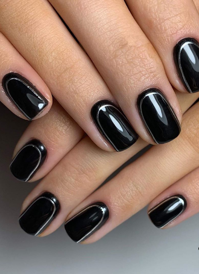 47 Amazing Black Nail Designs - Page 30 of 47 - Lily Fashion Style