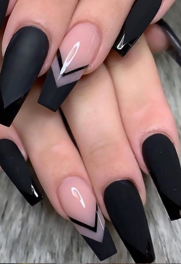 47 Amazing Black Nail Designs - Page 41 of 47 - Lily Fashion Style