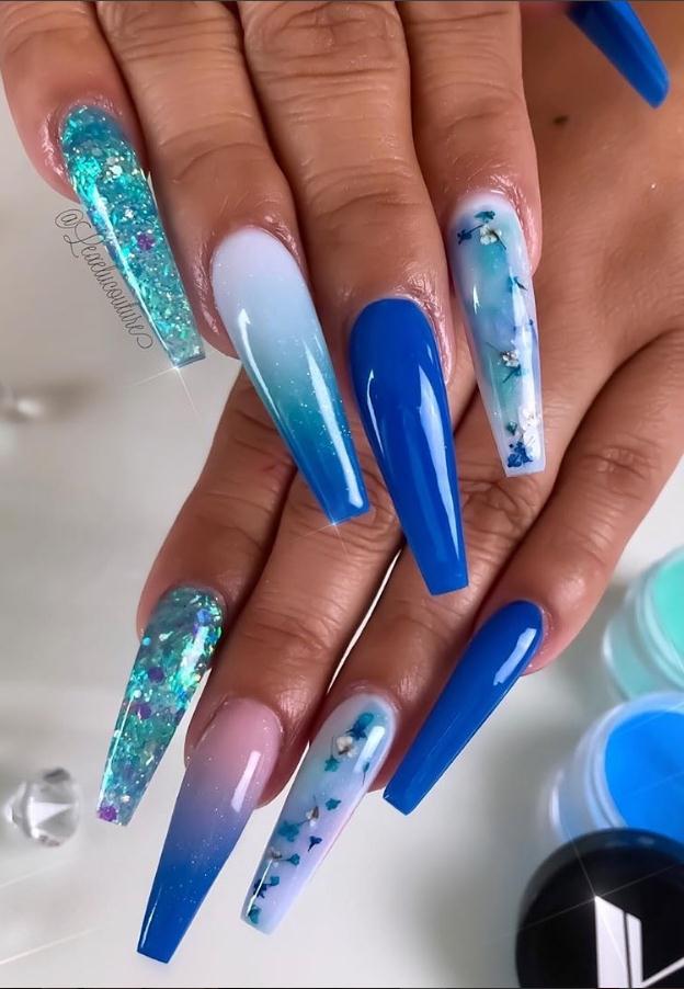 44 Unique Blue Nail Designs You Will Want To Try As Soon As Possible