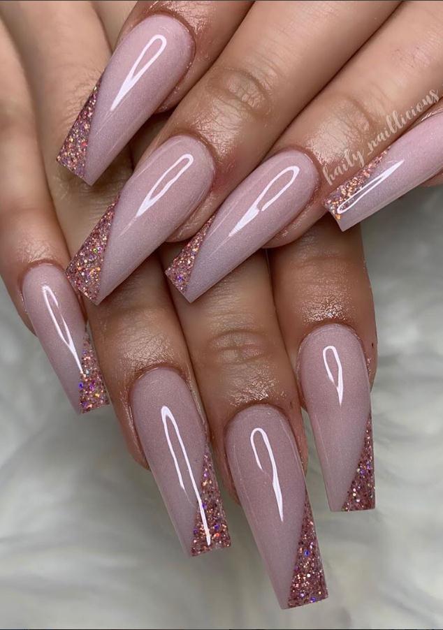 Beautiful Pink Coffin Nails Designed For You In This Spring Lily