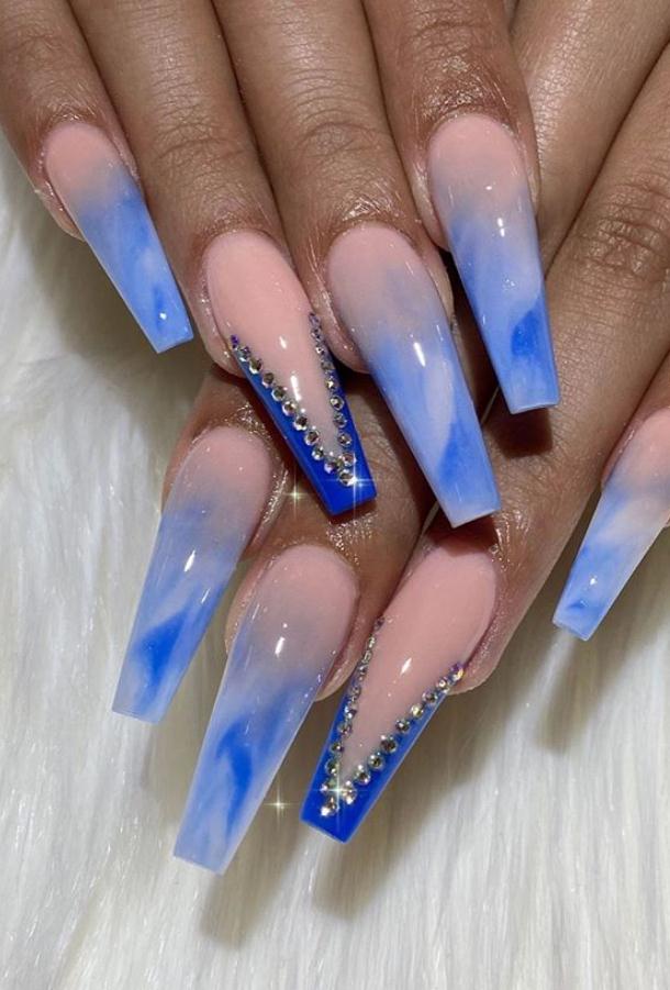 44 Unique Blue Nail Designs, You Will Want to Try as Soon as Possible