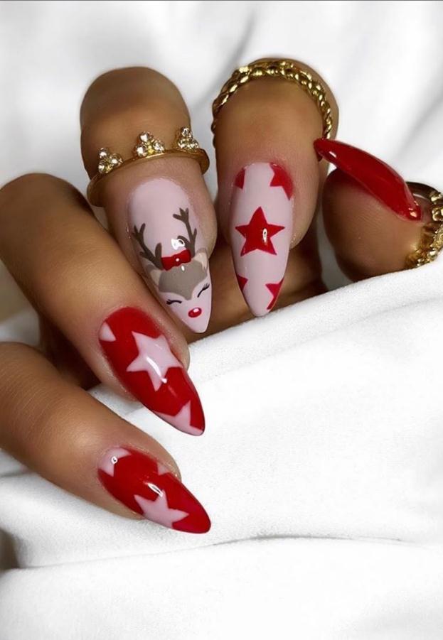47 Shiny Almond Nails With Animals For Valentine's Day - Lily Fashion Style