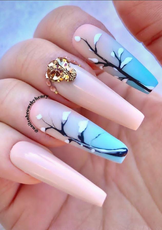 40 Beautiful Pink Coffin Nails Designed for You in This Spring - Lily