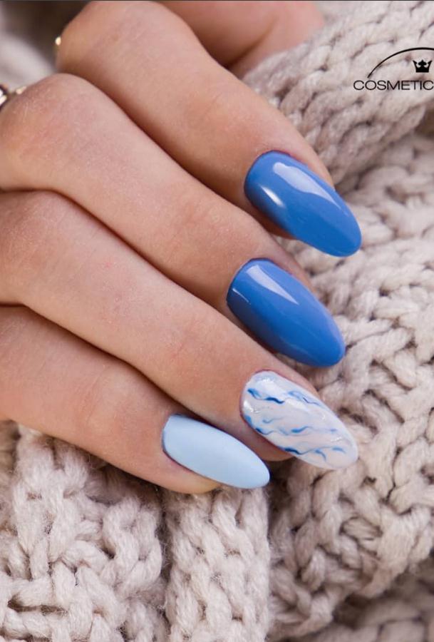 44 Unique Blue Nail Designs, You Will Want to Try as Soon as Possible