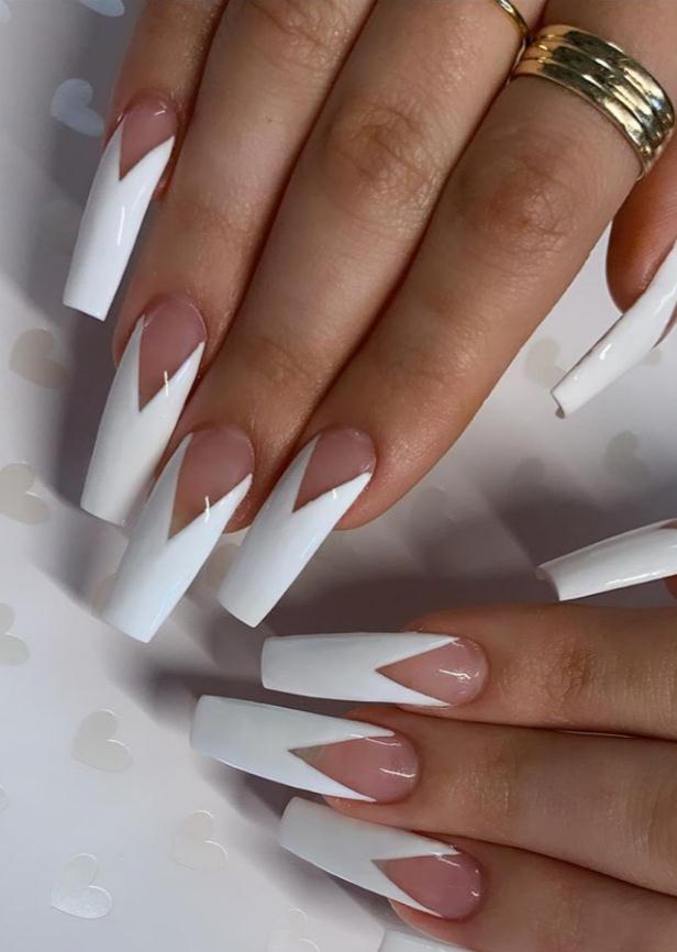 45 Impressive White Nail Designs You’ll Flip for in 2020 - Lily Fashion