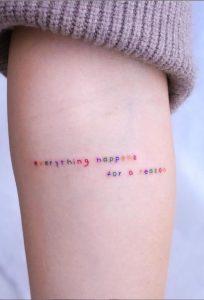 Letter Tattoo, Simple and Meaningful - Lily Fashion Style