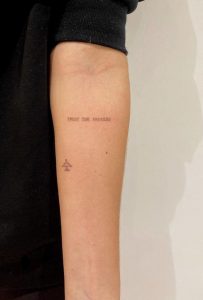 36 Exquisite and Small Letter Tattoos of The Best Design - Lily Fashion