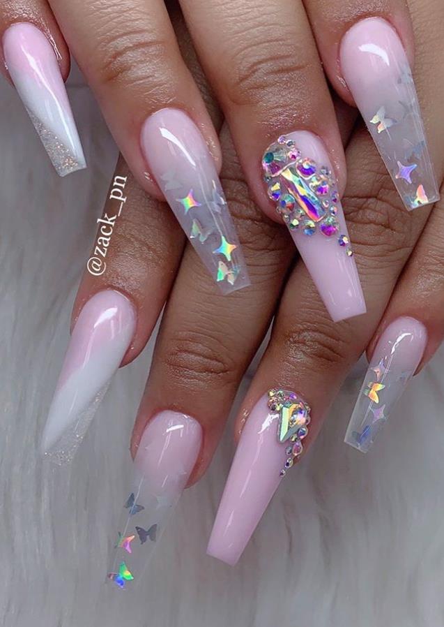 The 85 Best long Acrylic Coffin Nail Ideas For This Spring and Summer ...