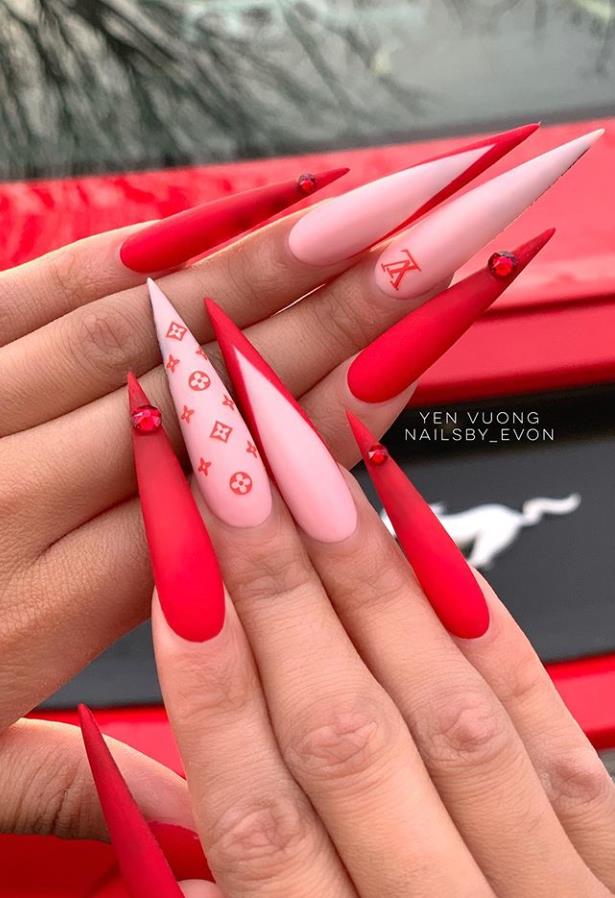 57 Special Stiletto Nails Art Designs Idea For Spring And Summer In