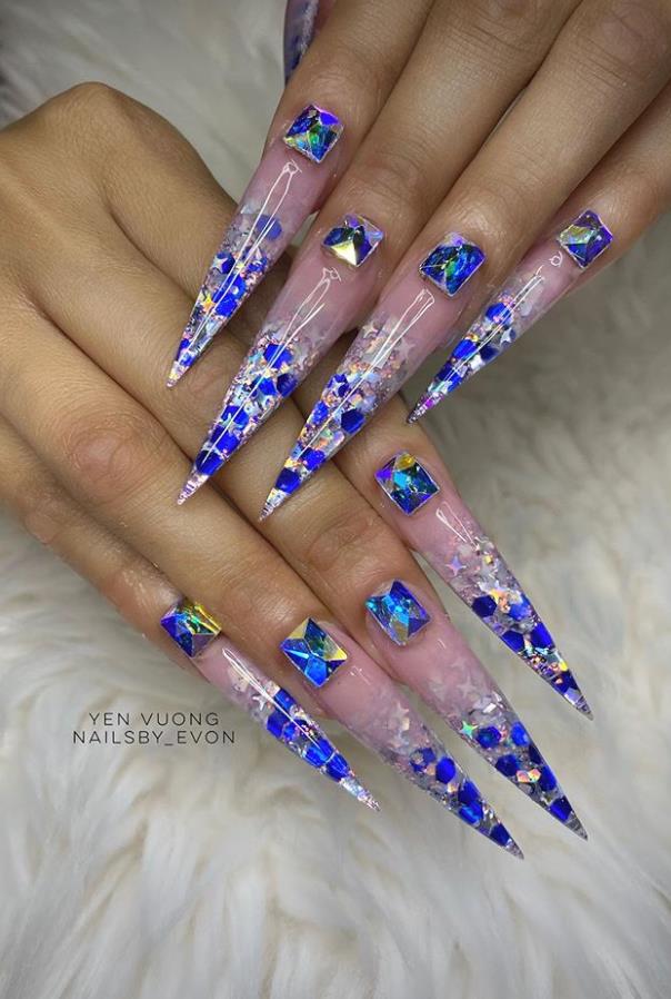 57 Special Stiletto Nails Art Designs Idea For Spring And Summer In ...