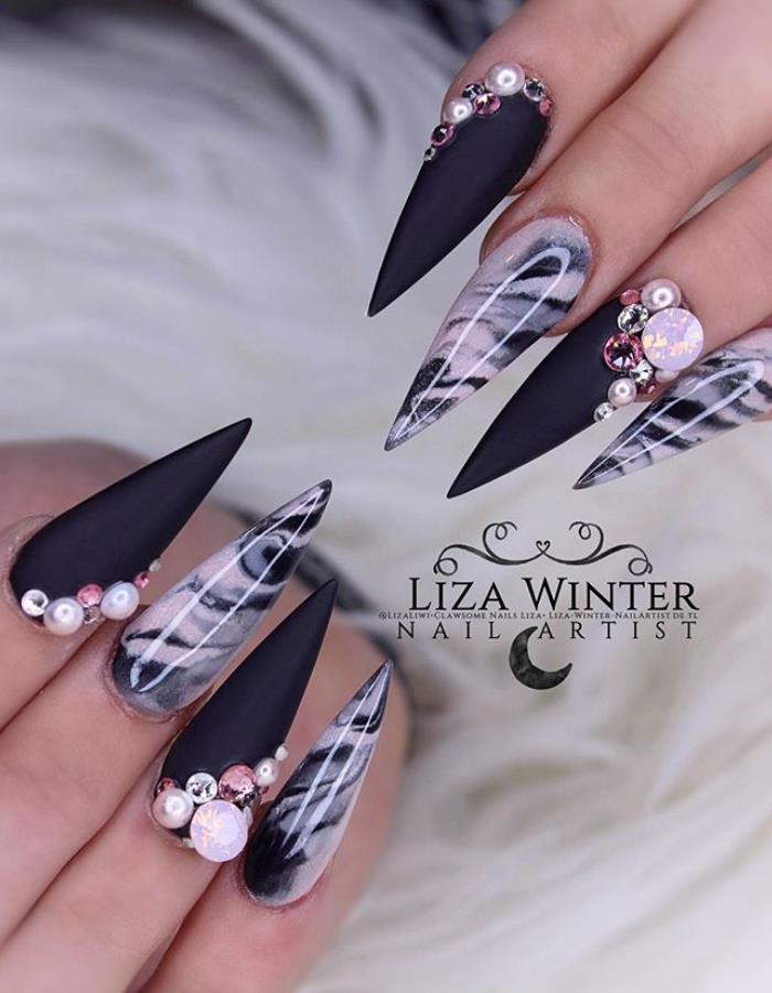 57 Special Stiletto Nails Art Designs Idea For Spring And Summer In ...