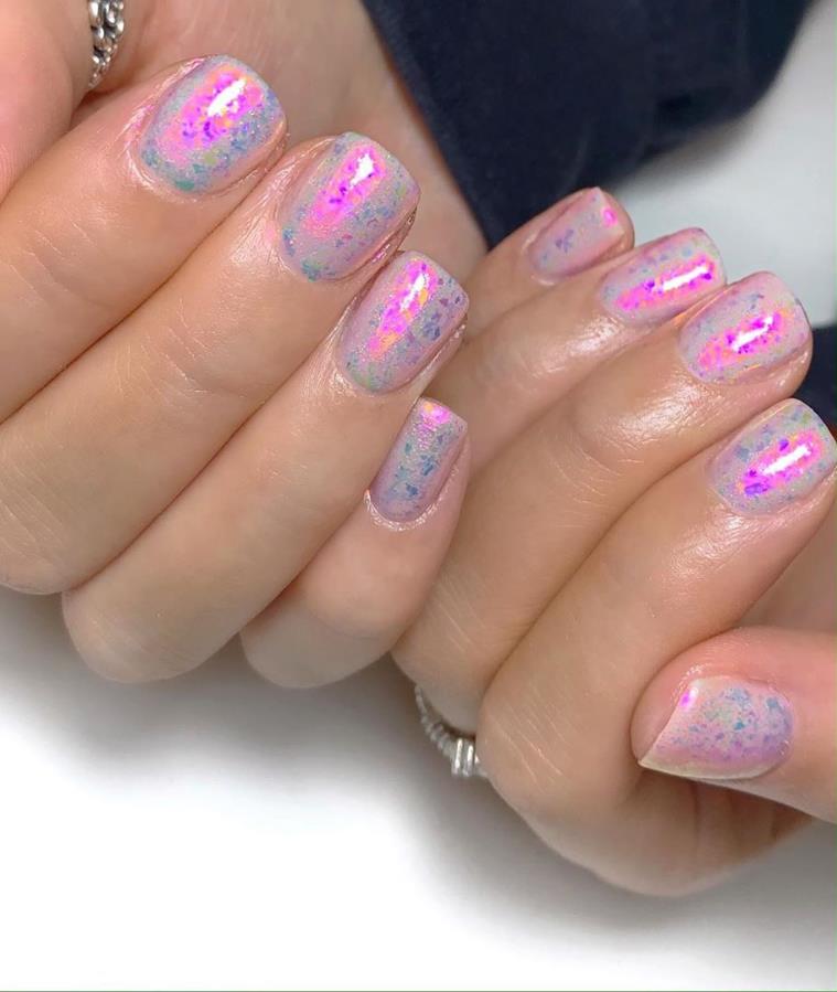60 Hot Bling Short Nails Art Designs, Delicate And Not ...