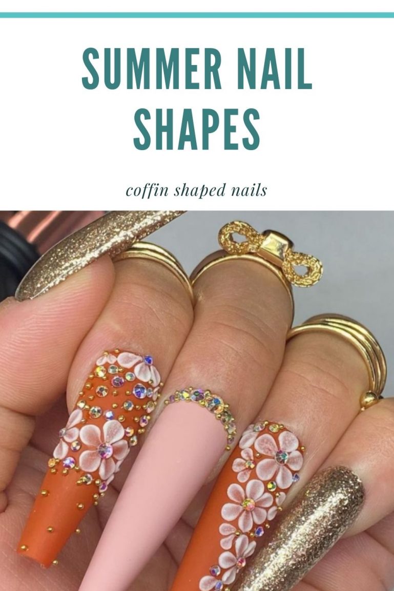 30 Beautiful acrylic coffin nail designs for Summer nail trends 2021!