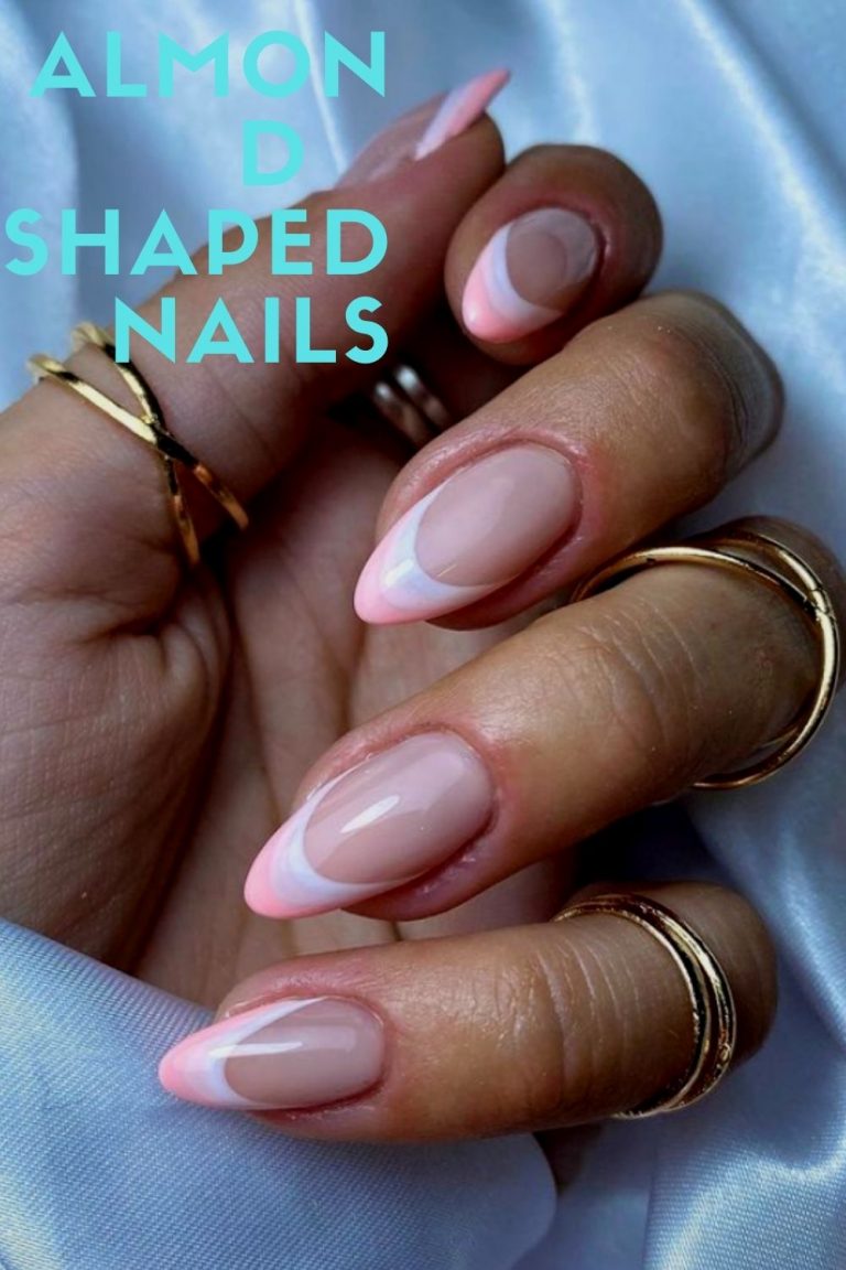 35 simple and beautiful almond shaped nail designs