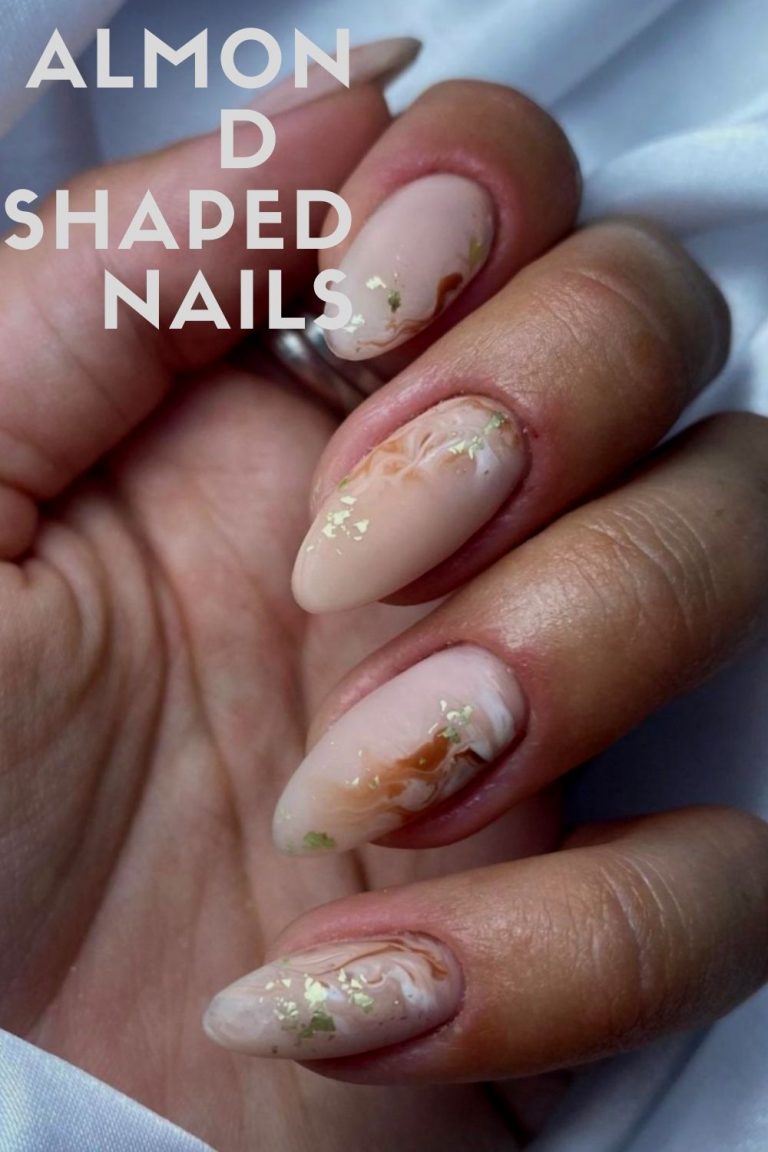 35 simple and beautiful almond shaped nail designs