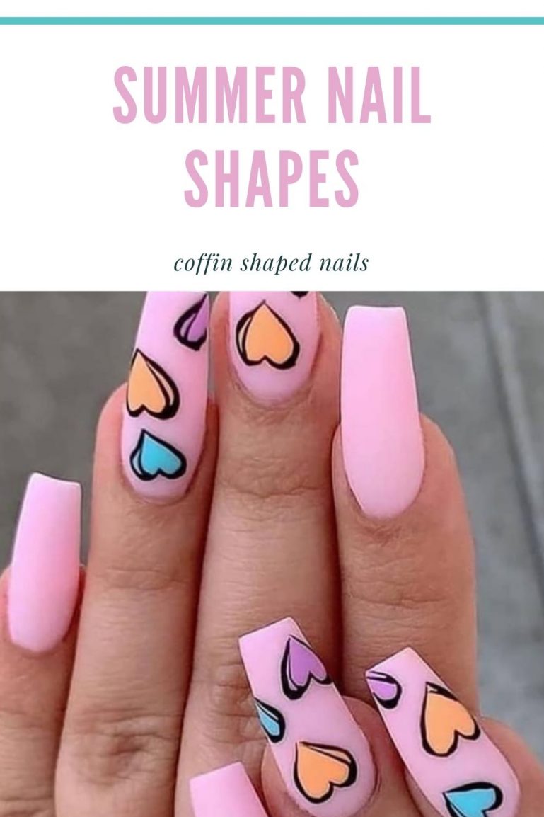 30 Beautiful acrylic coffin nail designs for Summer nail trends 2021!