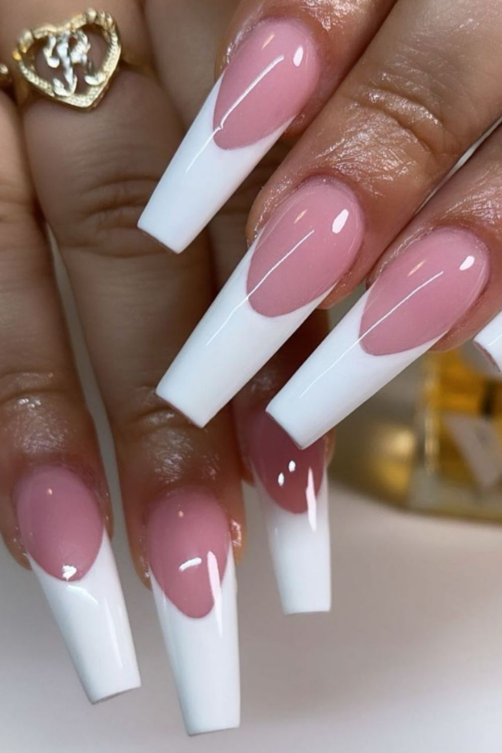 white tip nail ideas simple