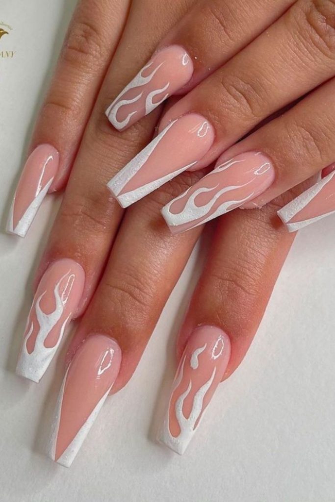Elegant White Nail Design for Summer Nails in 2021 