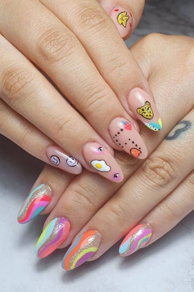 40 Unique and Lovely Summer Nail Art Designs for Summer 2021