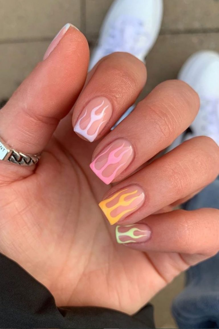 40 Unique and Lovely Summer Nail Art Designs for Summer 2021