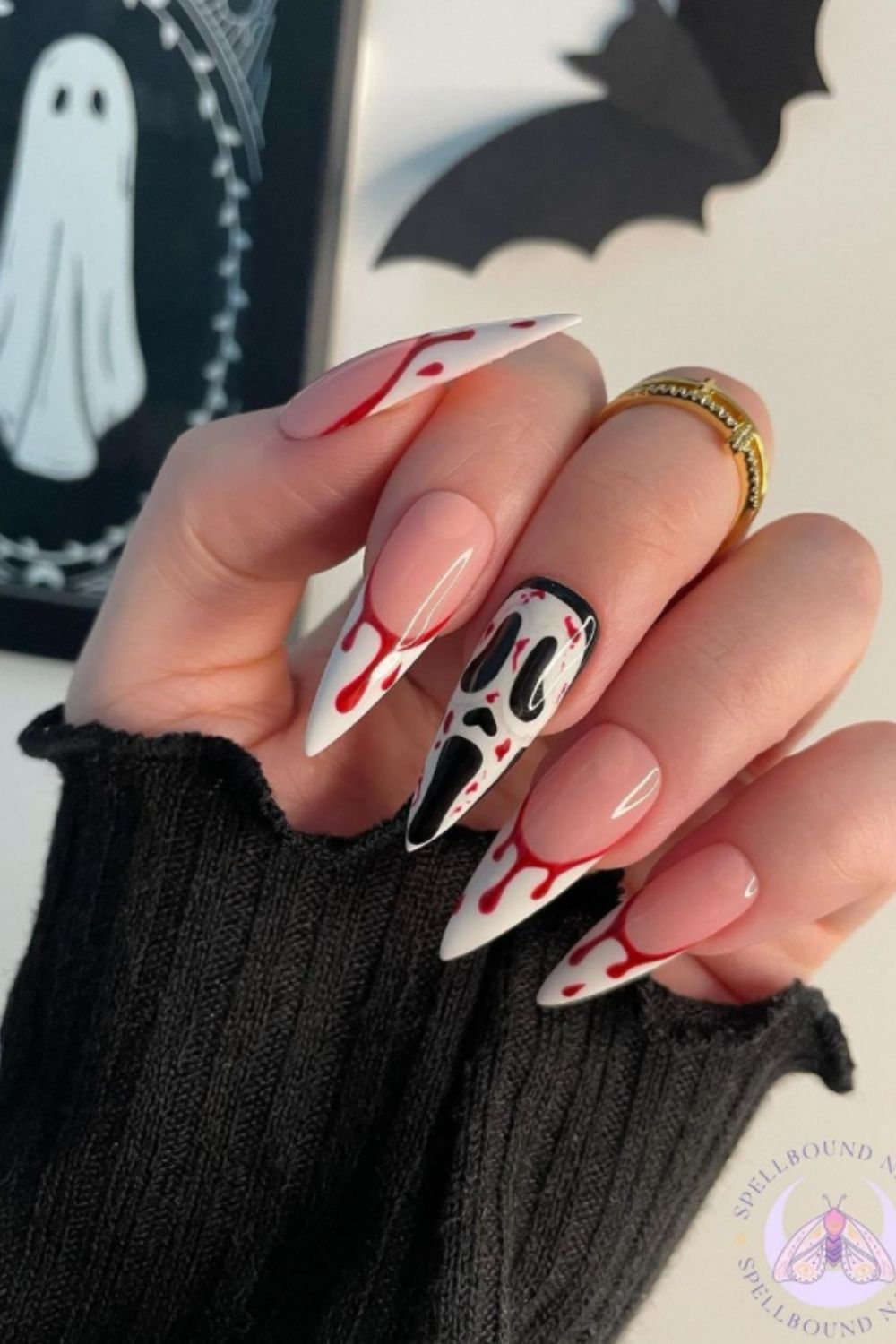 Bloody Nail Designs – With Blood Drops, Wounds, Knives