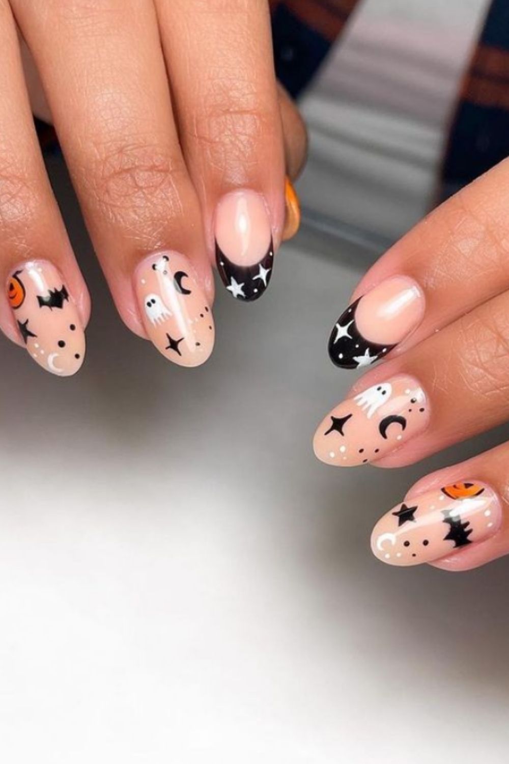 Halloween acrylic nails ideas