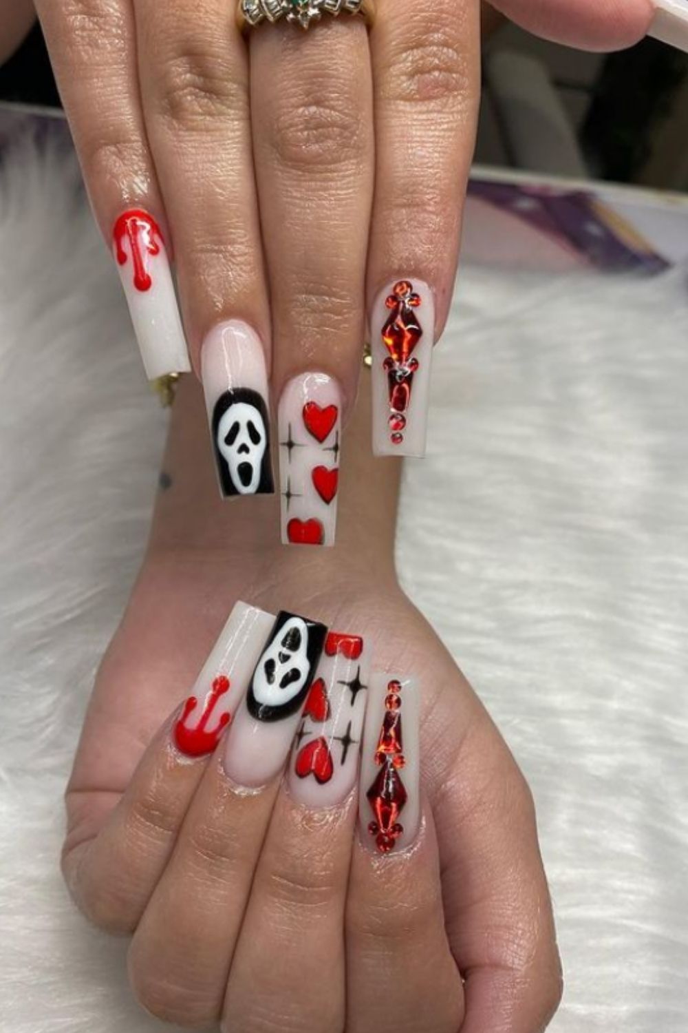 Coffin acrylic nails