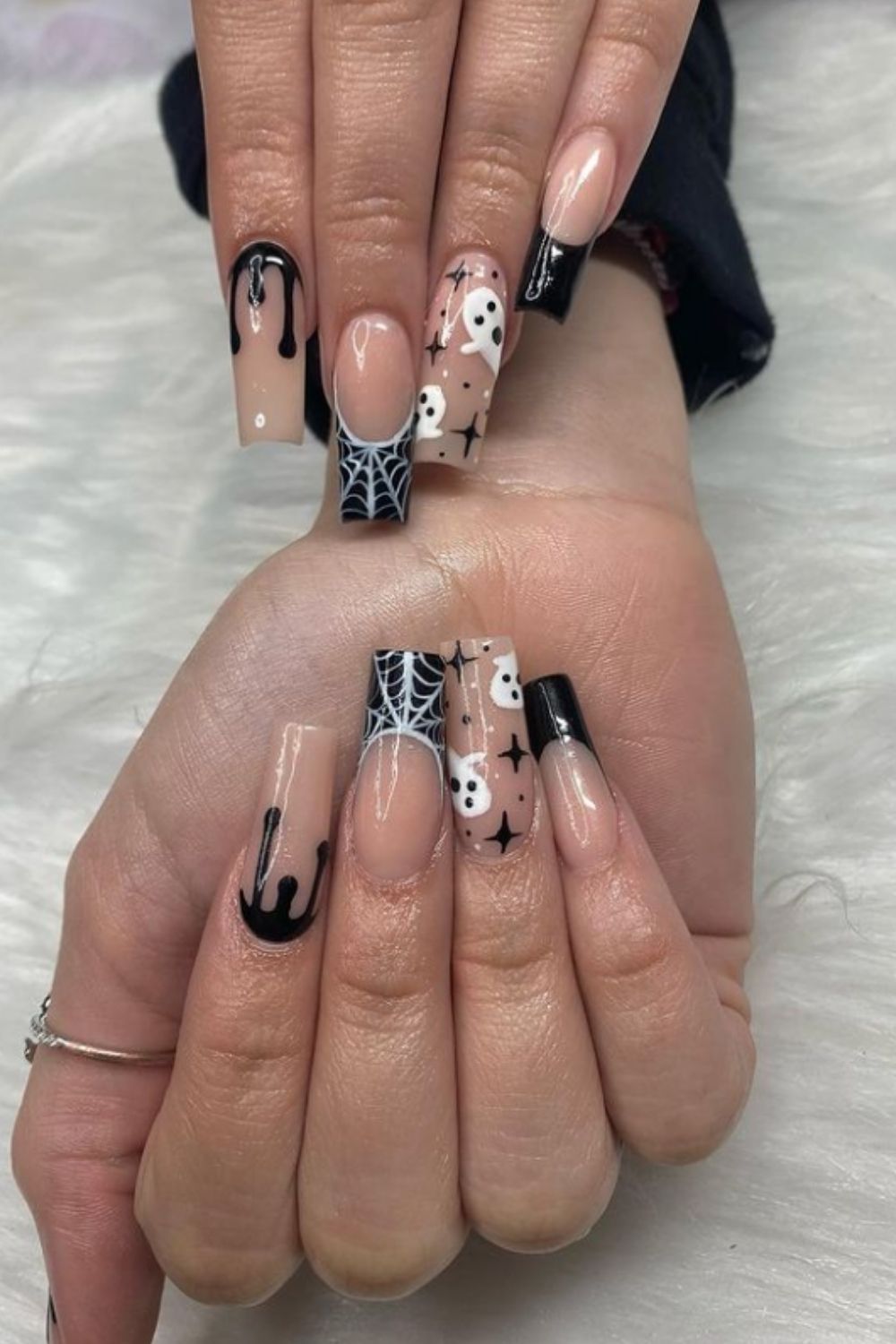 Cute Acrylic Halloween nails