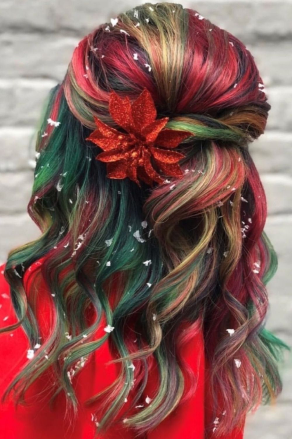  Red, green, and gold hair ideas
