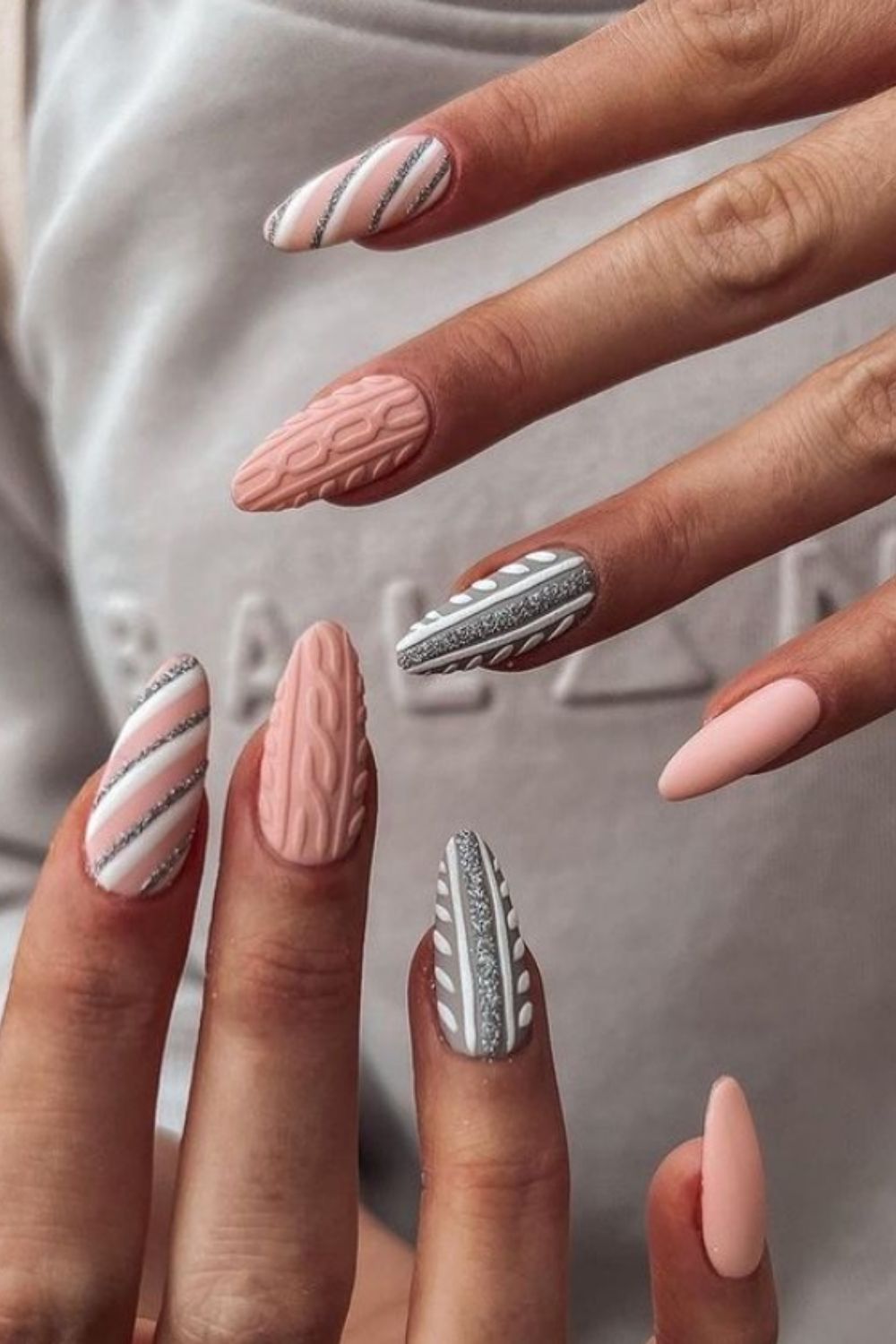 Classy almond nails