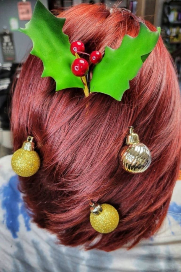 21 Christmas Hair Design Ideas To Celebrate The Holiday And New Year