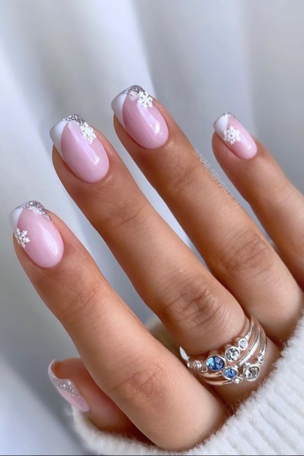 White tip french nails