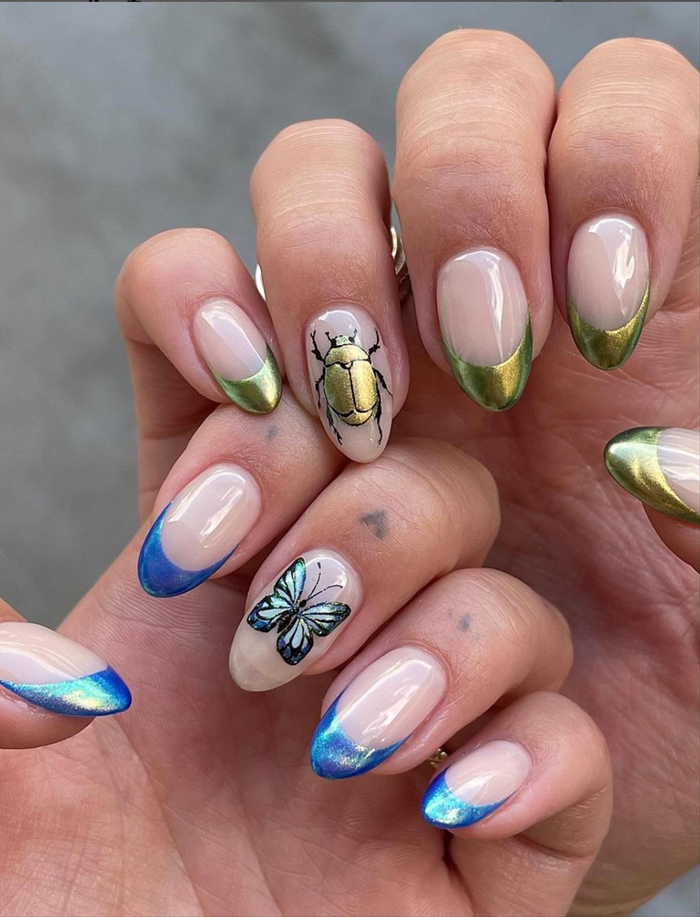 Alluring pastel nail art for spring nail colors 2022