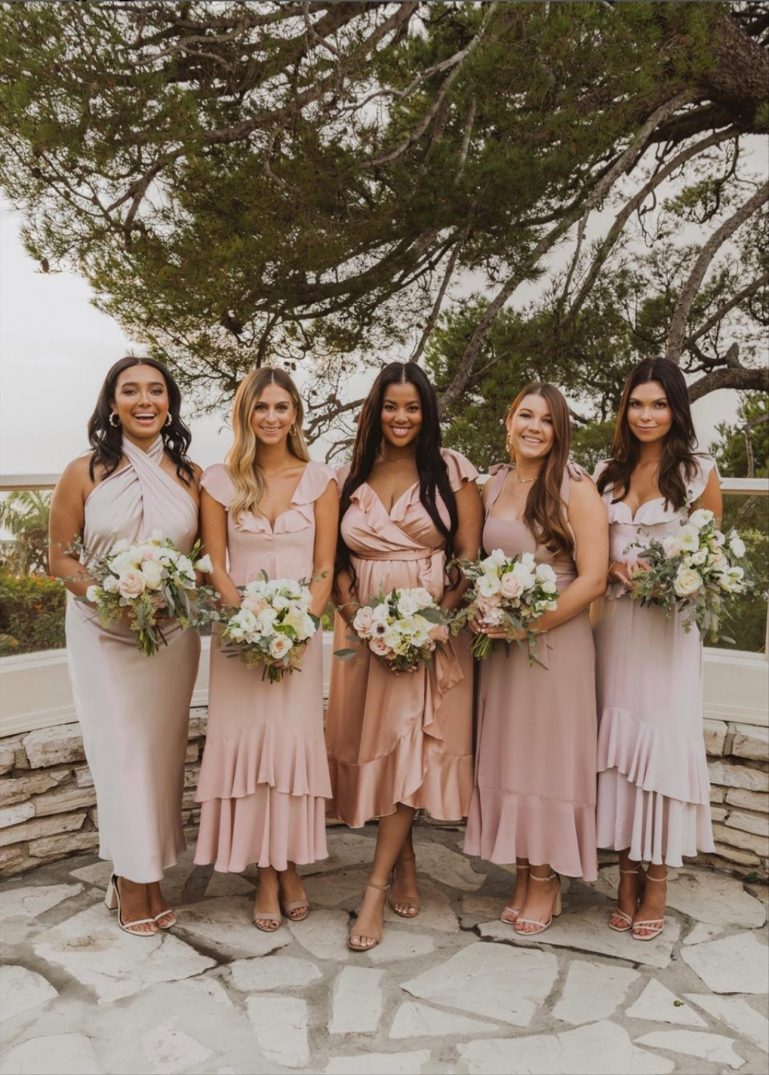 36 Elegant Bridesmaid Dresses From Real Weddings - Lily Fashion Style