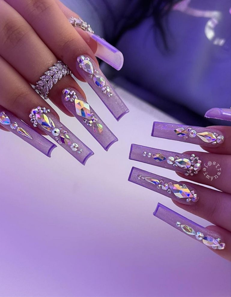 46 Best acrylic coffin nails that popular on any occasion Lily