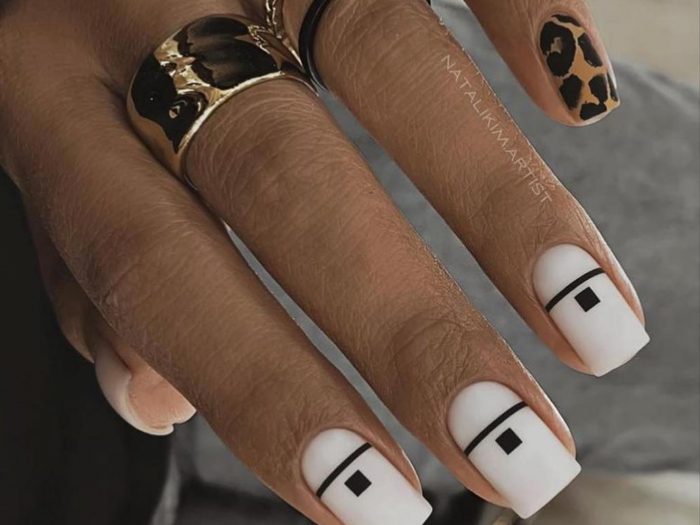 Trendy short square nails for a chic look in any season