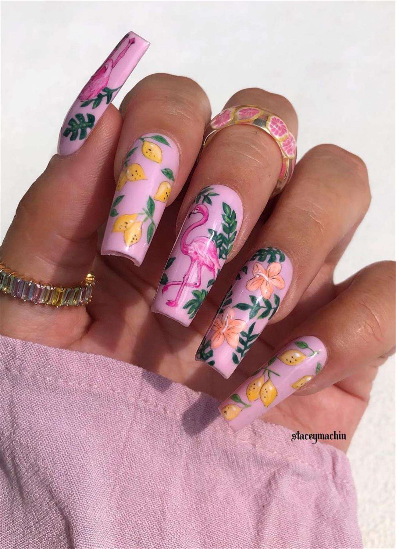 Pretty fruit nail designs perfect for Summer nails 2022