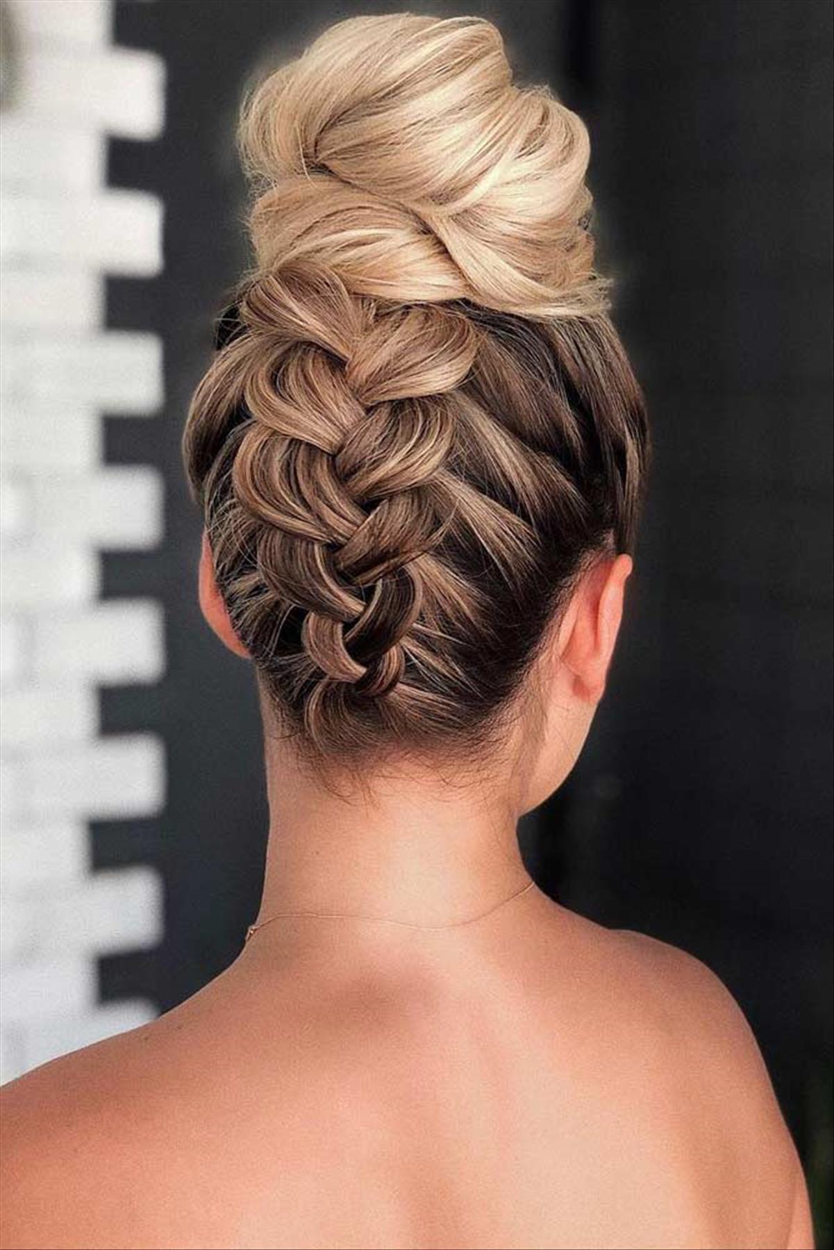 Elegant prom hairstyle design ideas- updos, half up half down, braids