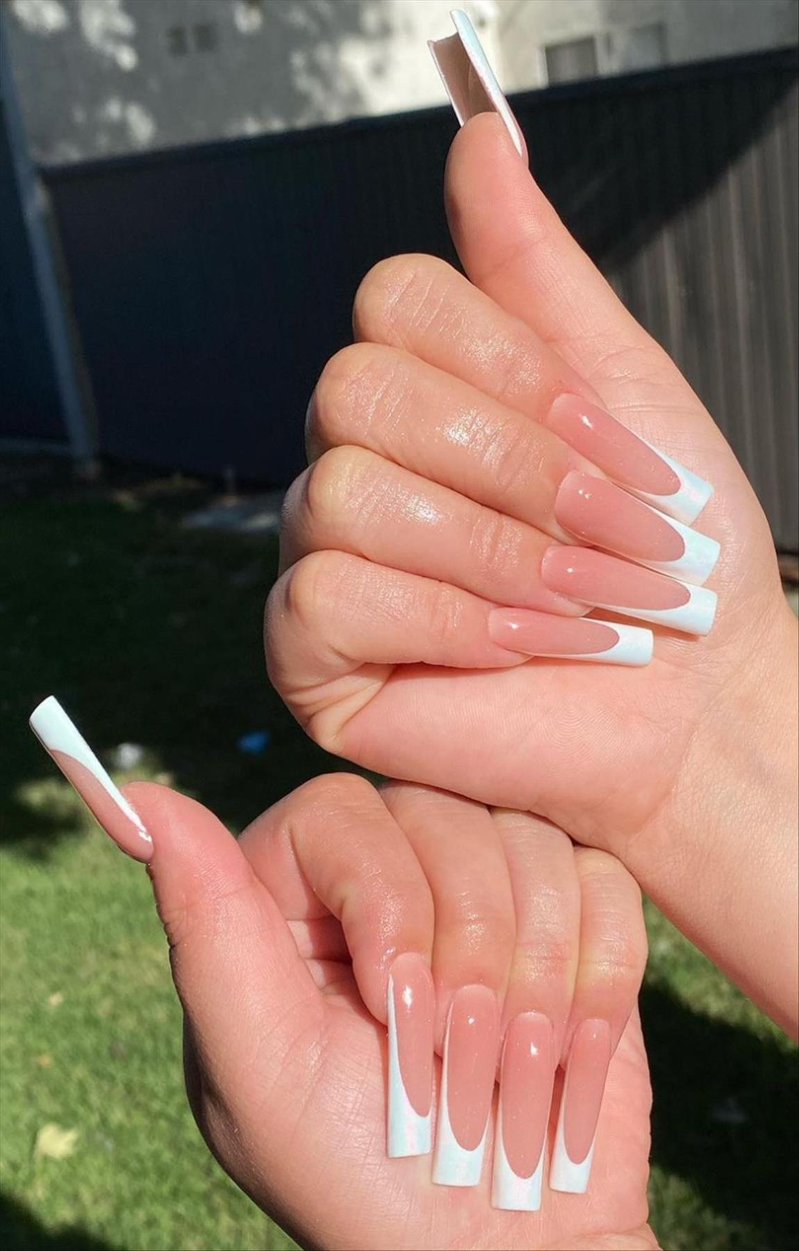 Summer coffin nails inspo 2022 nail trends to wear