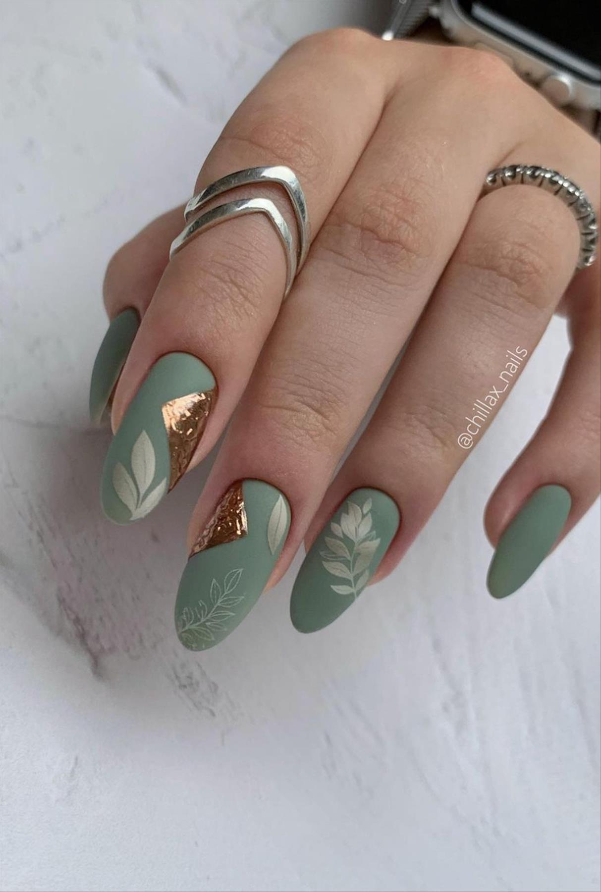 50+ Best Green Nail Art Perfect For Your Summer Nail 2022 ! - Page 13 ...