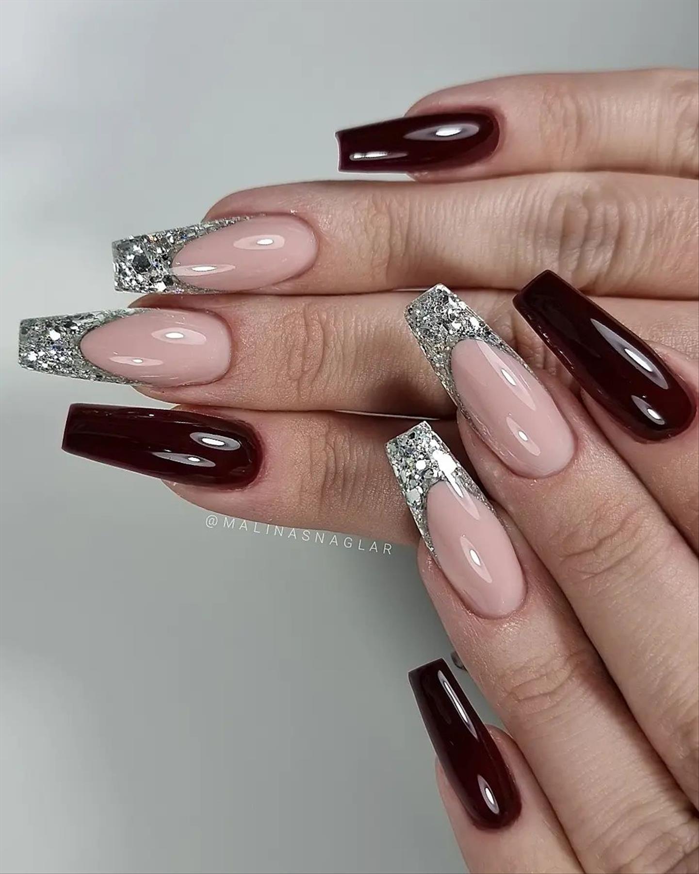 Best Fall coffin acrylic nails inspiration 2022