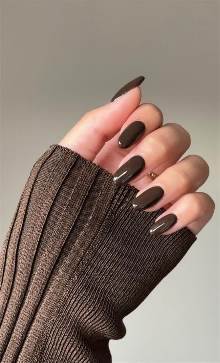 42 Beautiful Autumn nail colors 2022 to get inspired Lily Fashion Style